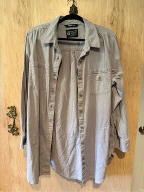 Carhartt Men's Lightweight gray Work Shirt Jacket